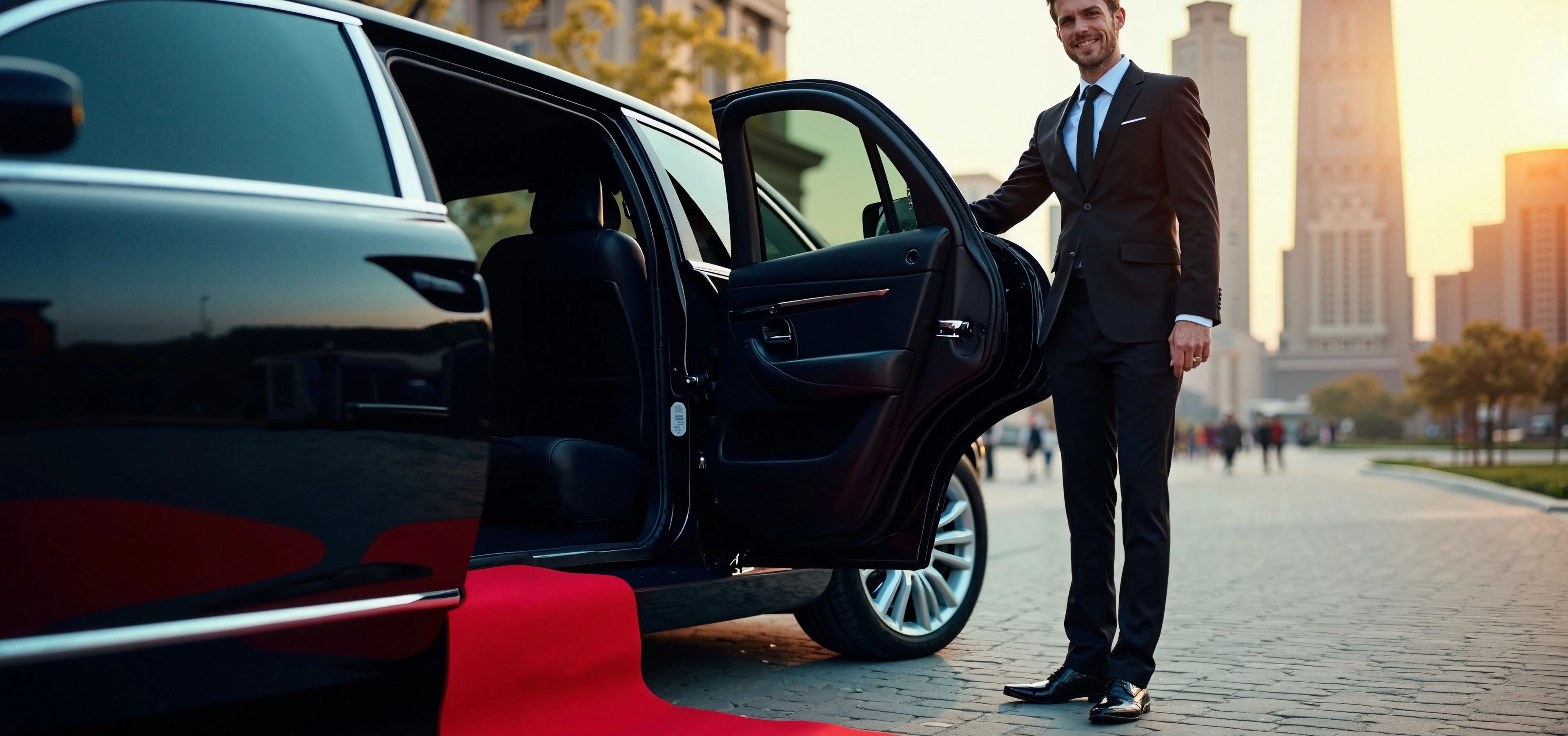 Limousine Door Red Carpet